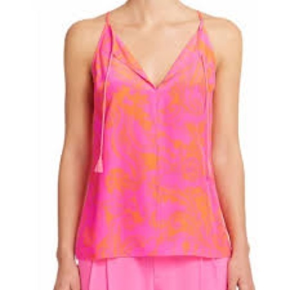 Lilly Pulitzer neon silk tank - Picture 1 of 5